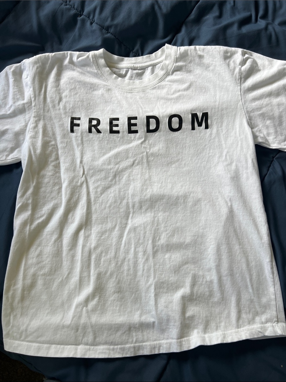 Memorial/tribute Charlie Kirk Freedom T-shirt 
Women L
